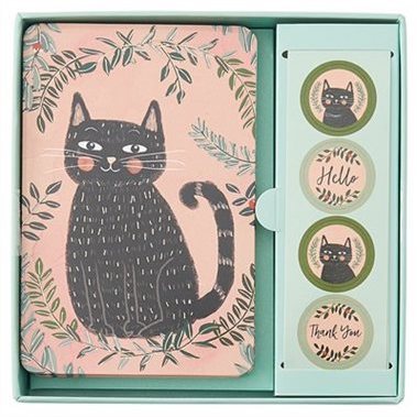 Black Cat Boxed Notecard