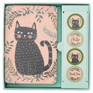 Black Cat Boxed Notecard