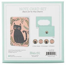 Load image into Gallery viewer, Black Cat Boxed Notecard