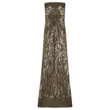 Load image into Gallery viewer, Amelia Embroidered Sequin - Black/Gold