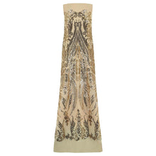 Load image into Gallery viewer, Amelia Embroidered Sequin - Tan/Gold