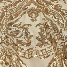 Load image into Gallery viewer, Amelia Embroidered Sequin - Tan/Gold