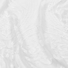 Load image into Gallery viewer, Amelia Embroidered Sequin - White/White