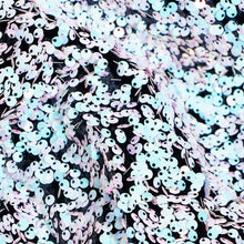 Load image into Gallery viewer, Duchess Embroidered Sequin - Black/Cool White