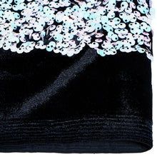 Load image into Gallery viewer, Duchess Embroidered Sequin - Black/Cool White