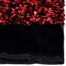 Load image into Gallery viewer, Duchess Embroidered Sequin - Black/Red