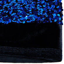 Load image into Gallery viewer, Duchess Embroidered Sequin - Black/Royal