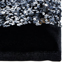 Load image into Gallery viewer, Duchess Embroidered Sequin - Black/Silver