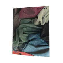 Load image into Gallery viewer, The front cover of the color card for Heather Spandex.